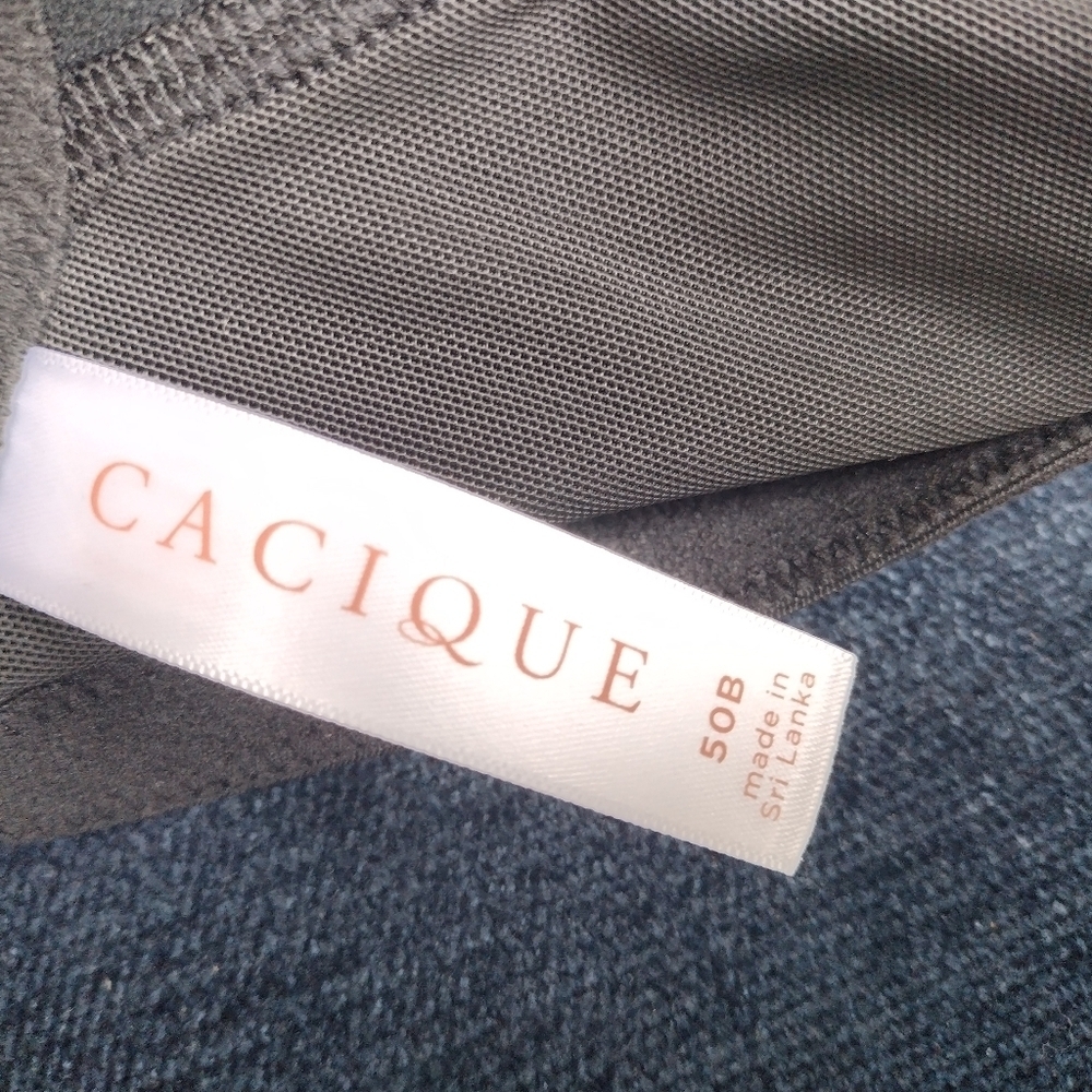 Cacique Boost Plunge Bra Black 50B - Picture 5 of 6